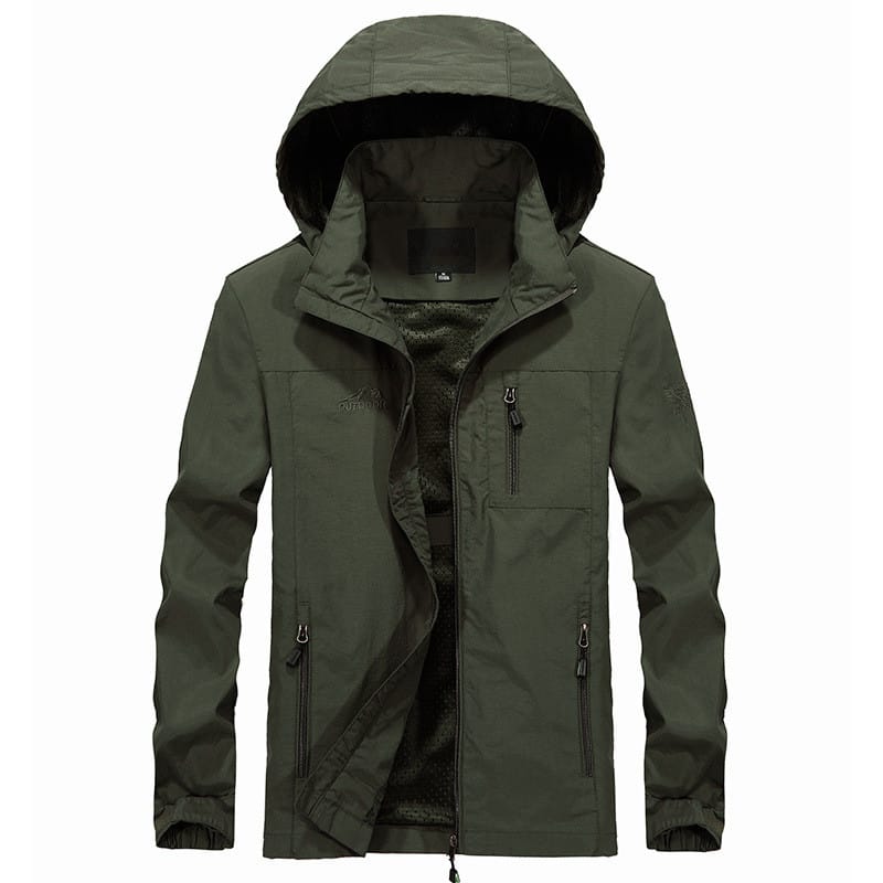 Men's Spring Windbreaker Waterproof Military Jackets Hooded Casual Coat Male Autumn Outdoor Overcoat Clothing Plus Size 5XL