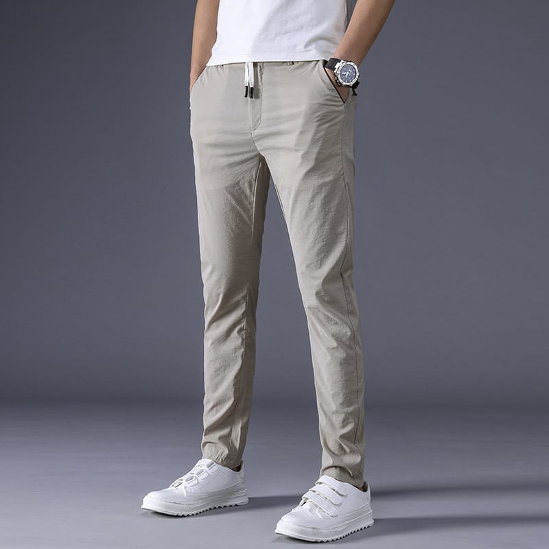 MRMT 2024 Brand Summer Men's Trousers Super Thin Breathable Stretch Trend To Trim Pants for Male Small Foot Casual Trouser