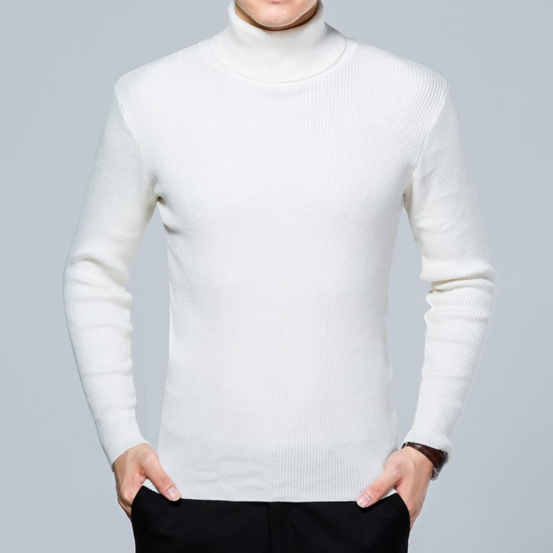 MRMT 2024 New Autumn and Winter Men's Turtleneck Sweater Solid Color Wool Long-sleeved Sweater for Male Sweater