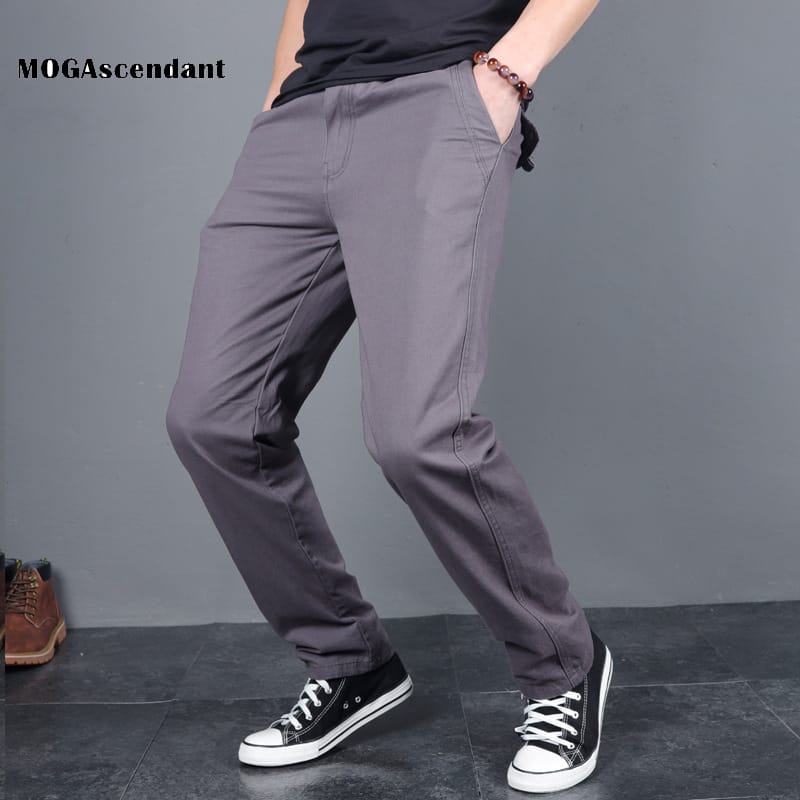 2021 New Men's Spring Casual Straight Loose Pants Casual Long Trousers Plus Size 4XL Cotton Fashion Male Business Suit Pants