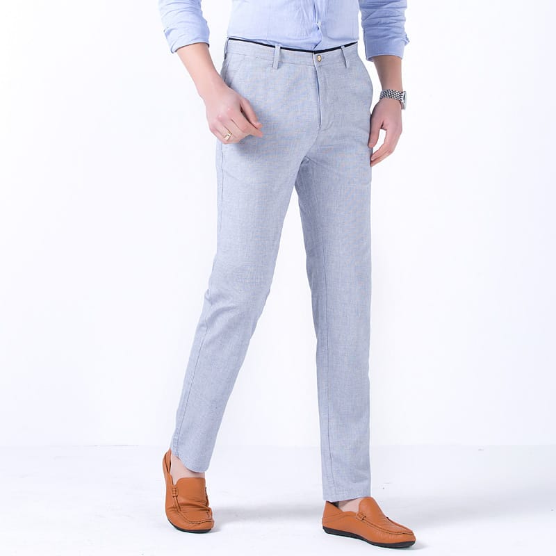 MRMT  2024  Brand Men's Trousers Thin Casual Trousers Straight Tube Pants for Male Solid Color Young Long Trousers