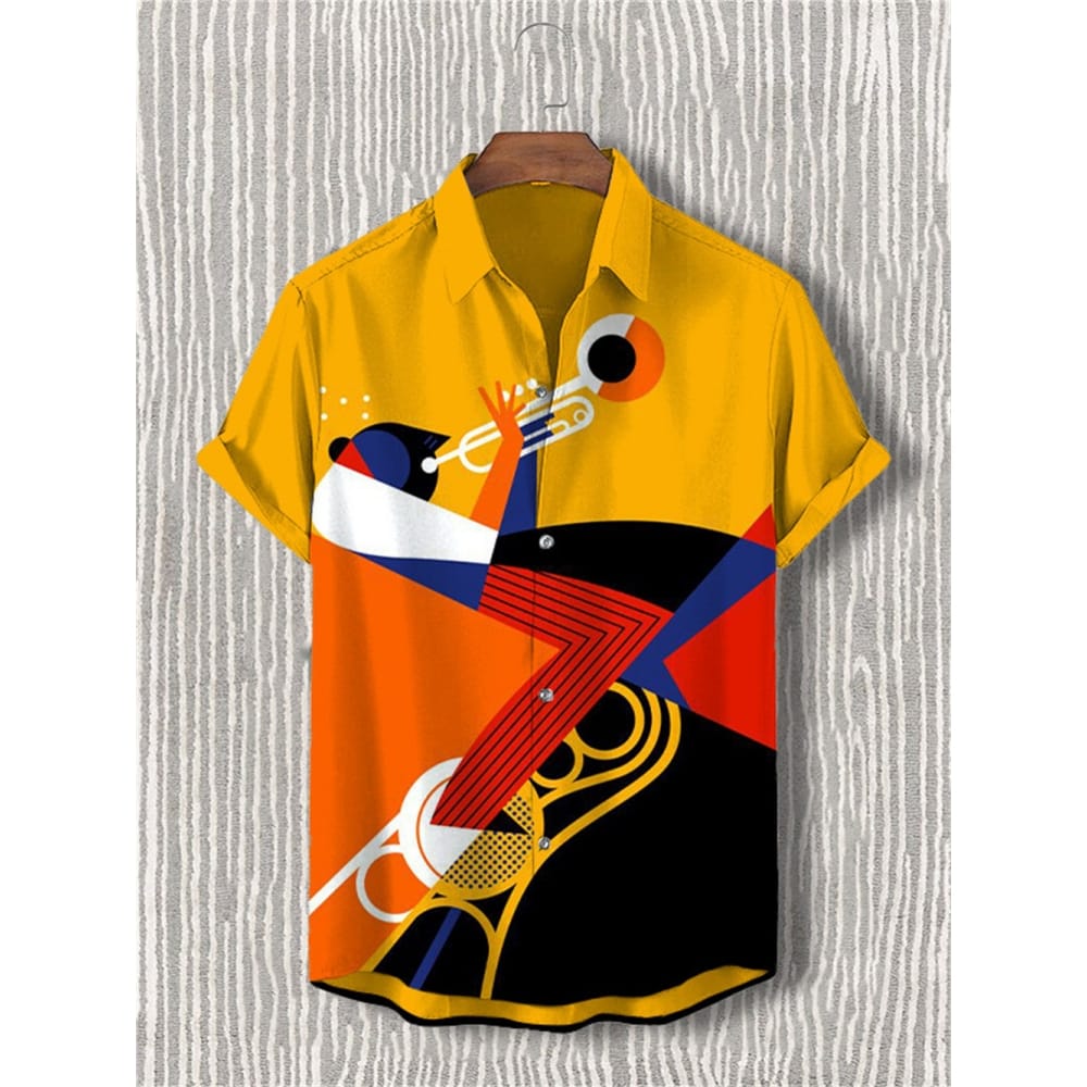 Men's Casual Shirt Hawaiian Shirt Men Summer 3d Print Casual Short Sleeved Shirt For Men Clothing Breathable Shirts