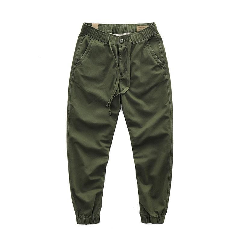 Men's Overalls Cotton Summer Thin Loose Toe Cropped Casual Sports Pants