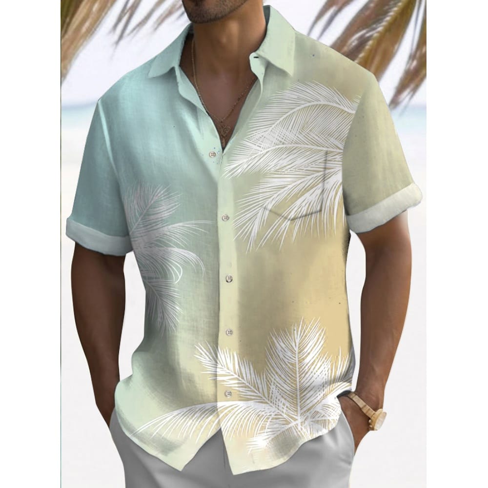 Men's Casual Shirt Hawaiian Shirt Men Summer 3d Print Casual Short Sleeved Shirt For Men Clothing Breathable Shirts