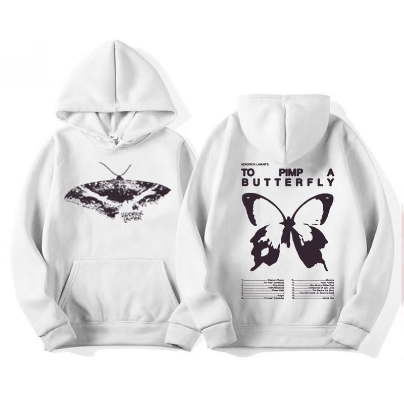 Kendrick Lamar Album Hoodies To Pimp A Butterfly Tracklist Graphic Hoodie Men's Women Harajuku Aesthetic Long Sleeve Sweatshirts