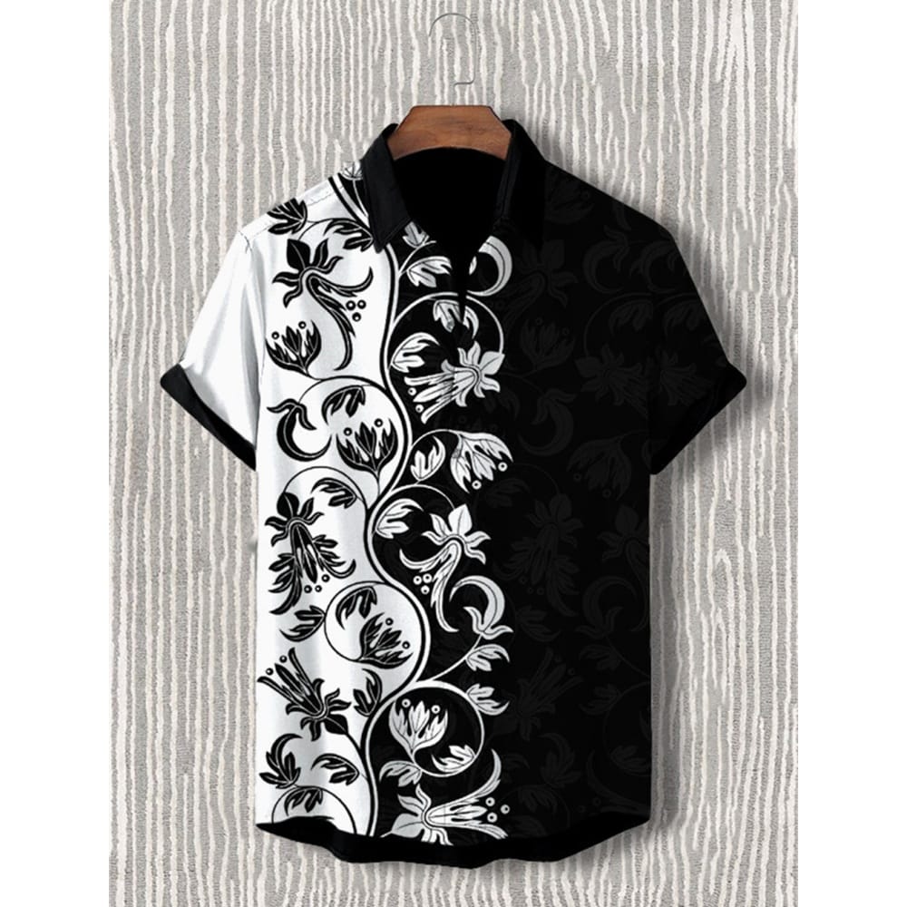 Men's Casual Shirt Hawaiian Shirt Men Summer 3d Print Casual Short Sleeved Shirt For Men Clothing Breathable Shirts