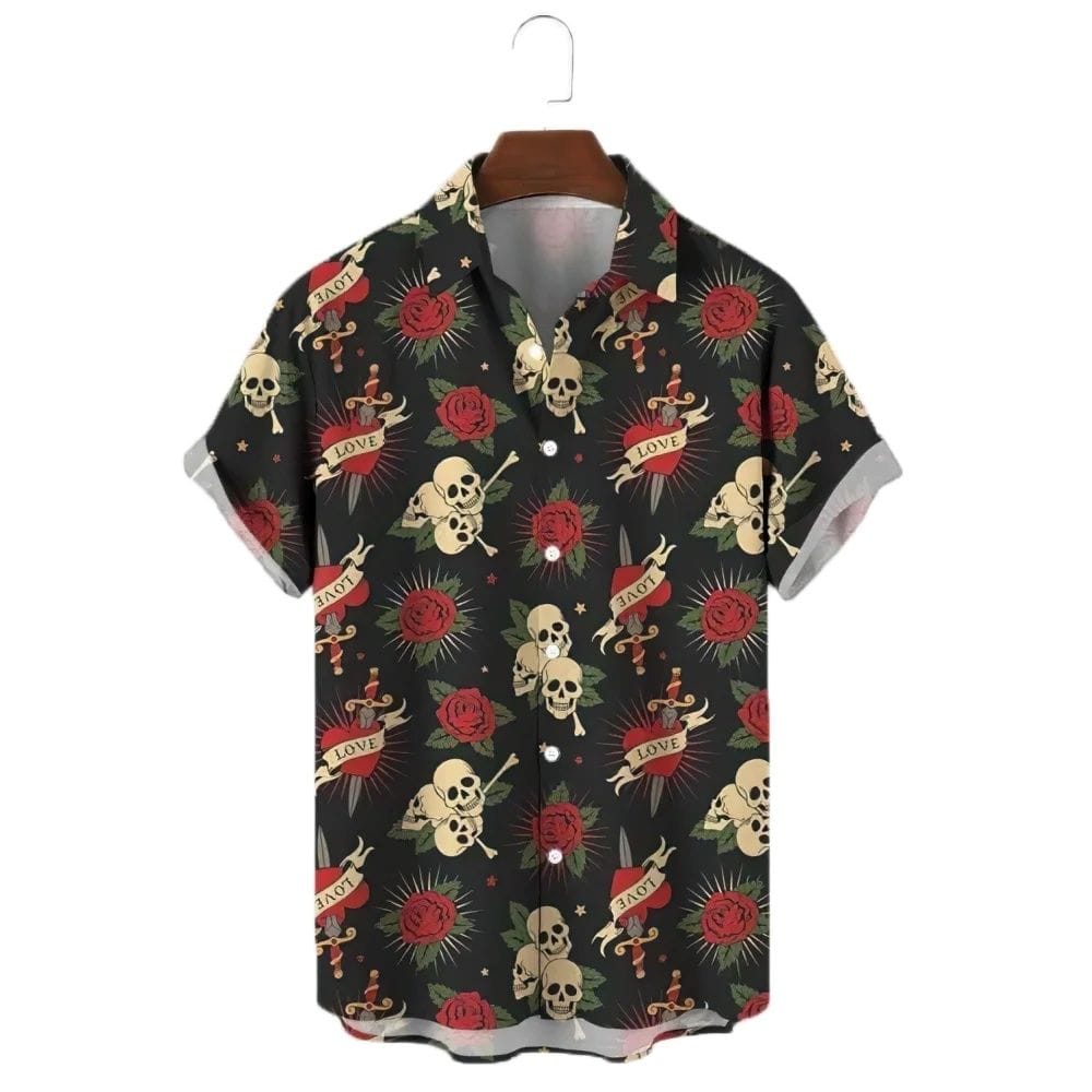 Men's Casual Shirt Hawaiian Shirt Men Summer 3d Print Casual Short Sleeved Shirt For Men Clothing Breathable Shirts