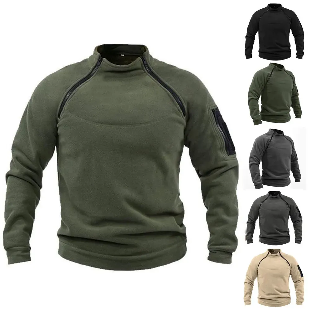Men New Winter Fleece Jacket Parka men's Coat Casual Tactical Army Outwear Thick Warm Bomber Military Jacket Man Clothes