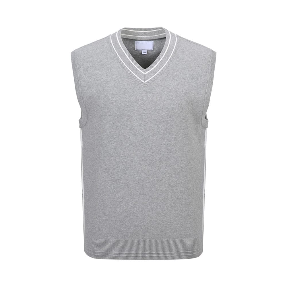 "High-end Taste! Luxury V-neck Men's Vest! Simple Design for Autumn, Korean Trend, Enjoy Golf, New Style and Versatile!"