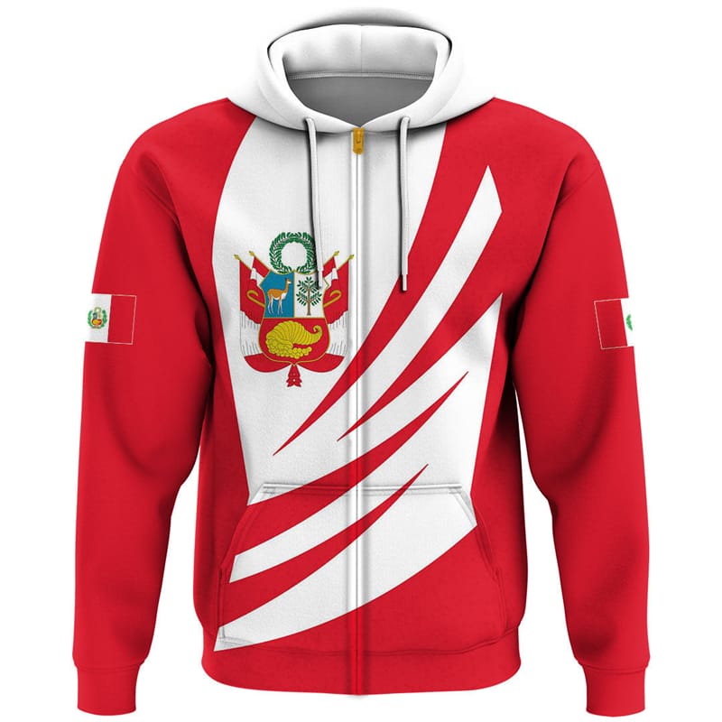Peru Flag Emblem Pattern 3D Printed Hoodies For Male Clothing Oversized Men's Fashion Streetwear Boy Loose Pullovers Sweatshirts