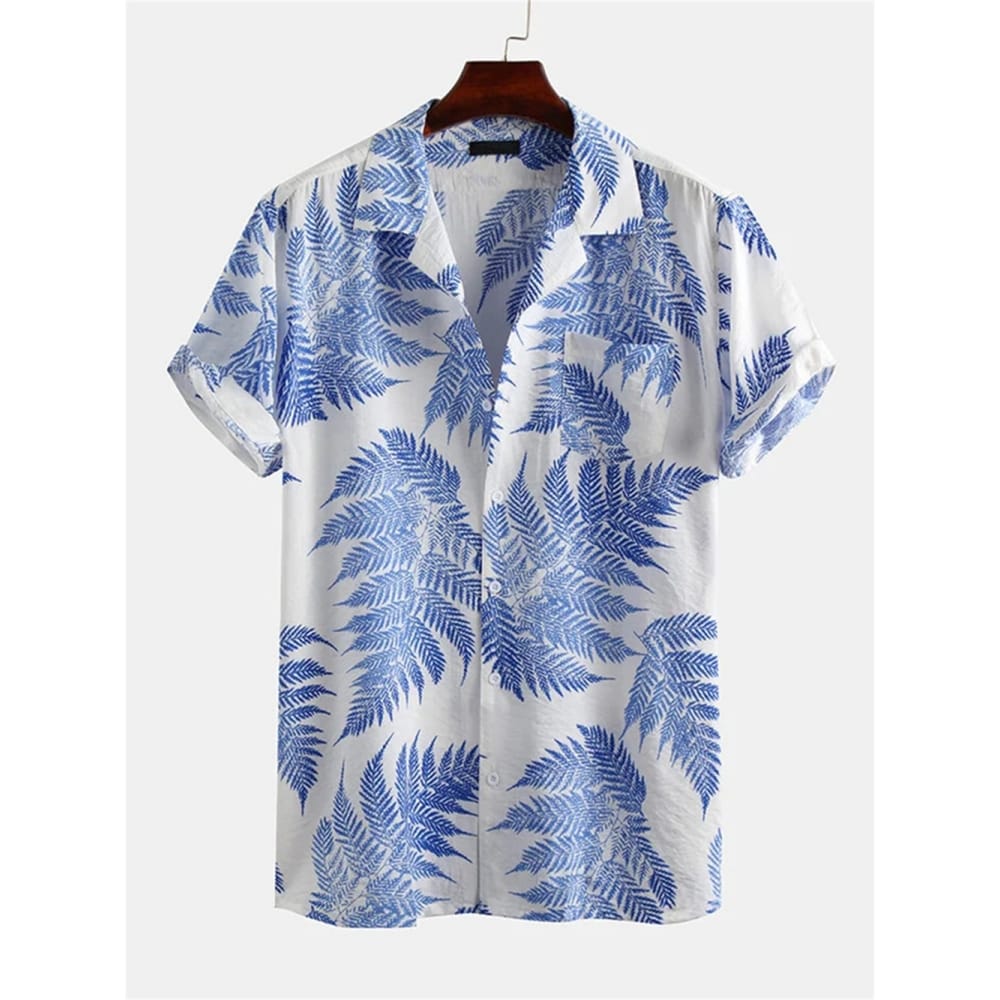 Men's Casual Shirt Hawaiian Shirt Men Summer 3d Print Casual Short Sleeved Shirt For Men Clothing Breathable Shirts