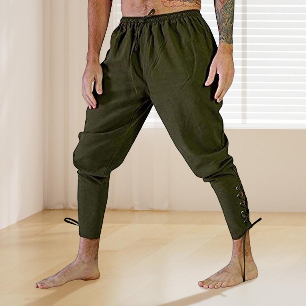 Pirate Pants Viking Pirates Men's Clothing Renaissance Medieval Pants Drawstring Shorts Halloween Costumes Adult Cosplay