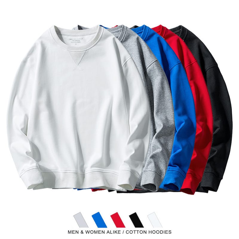 MRMT 2024 Brand New Men's Sweater Men's Round Neck Sweater Loose Hip-Hop National Trend Solid Color Oversize Shirt Men Tops