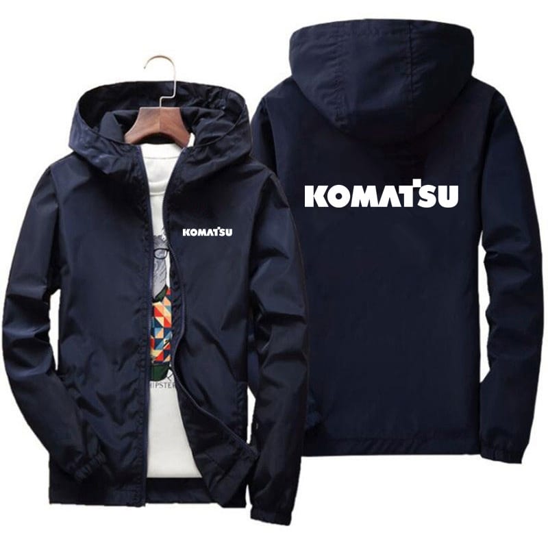 New spring and autumn Men's Komatsu Jacket High Quality Outdoor Sports Hooded Windproof Fashion Casual Brand Jacket