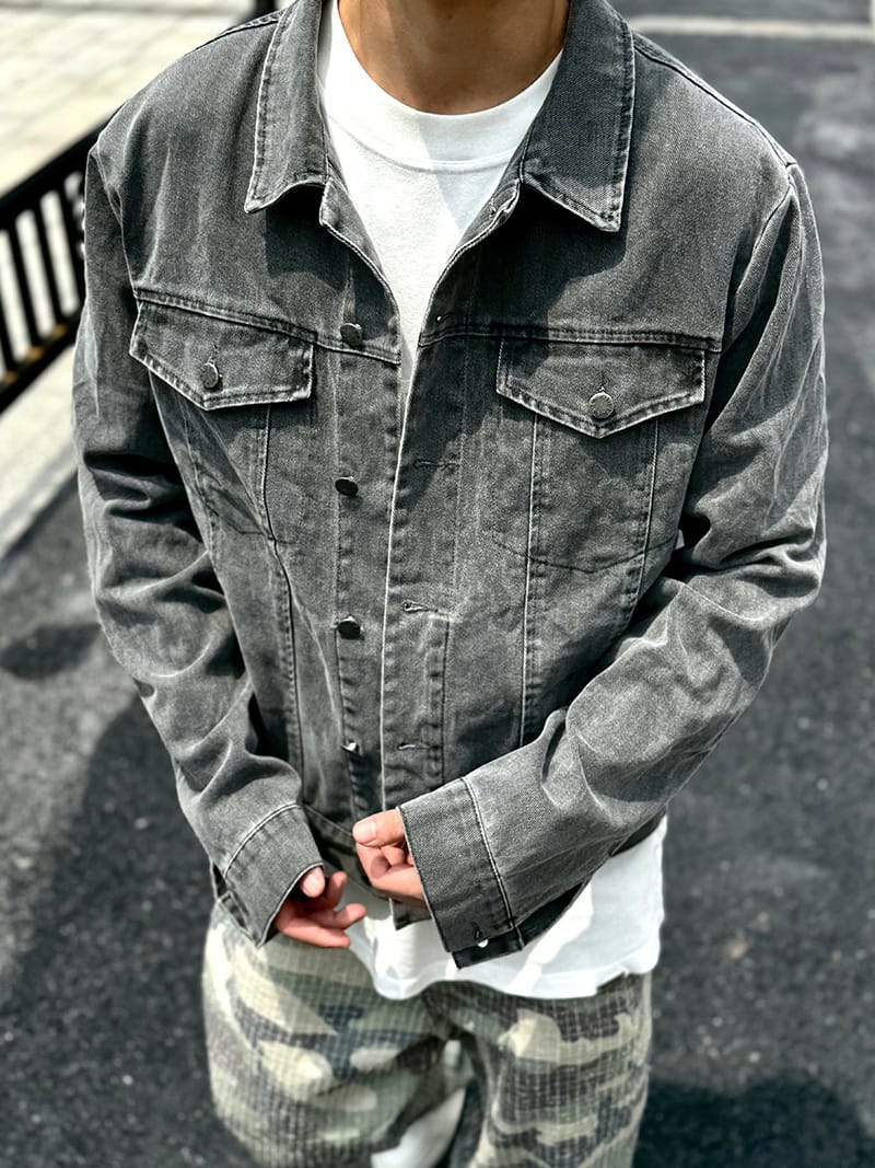 Cleanfit American Style Jackets Casual Washed Do Old Best Quality Men's And Women's Outerwear Simple Fashion Lapel Coat