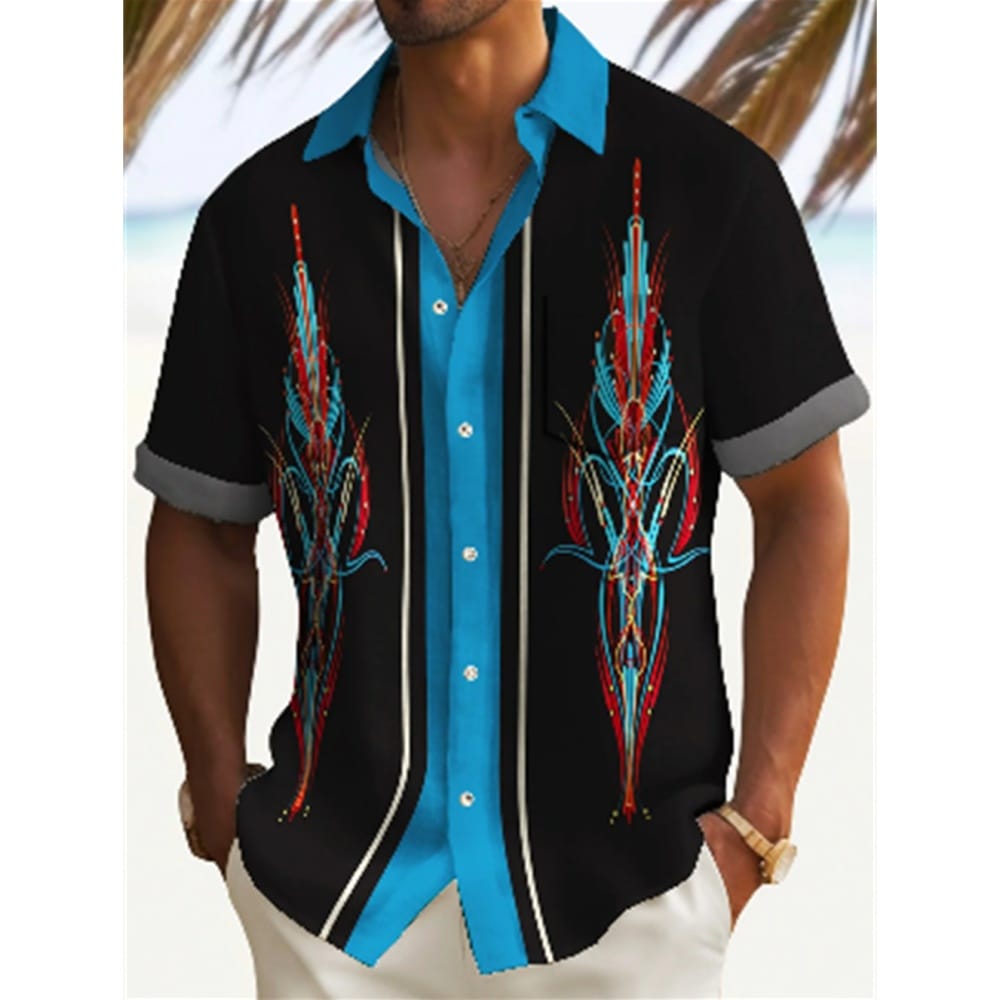 Men's Casual Shirt Hawaiian Shirt Men Summer 3d Print Casual Short Sleeved Shirt For Men Clothing Breathable Shirts