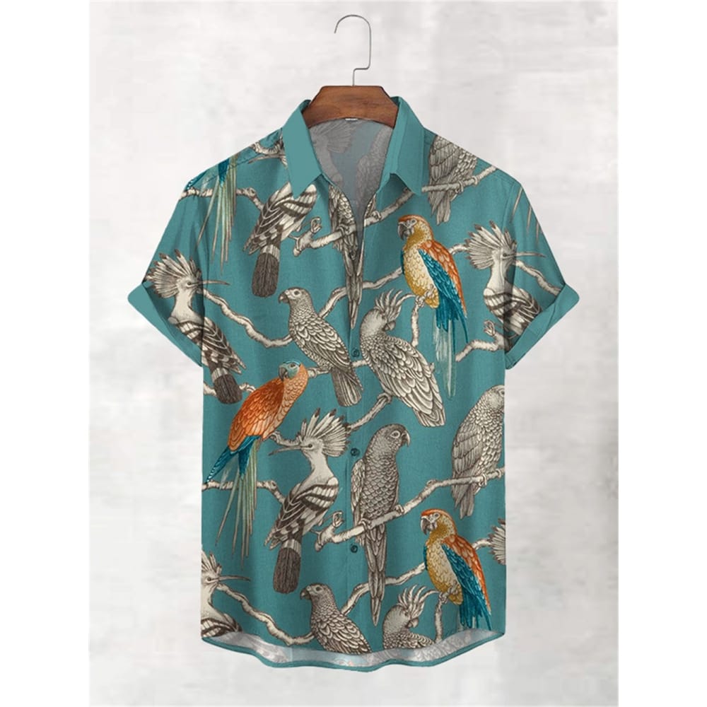 Men's Casual Shirt Hawaiian Shirt Men Summer 3d Print Casual Short Sleeved Shirt For Men Clothing Breathable Shirts