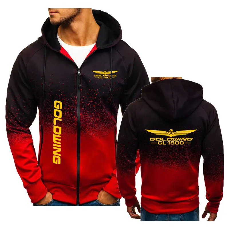 Hoodie Mens Comfortable jacket sportswear Golden Wing GL1800 print 2024 Harajuku Brand classic Men's sweatshirt top