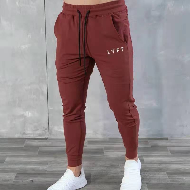Muscle Fitness Autumn And Winter New Sports Pants Men's Casual Pants Korean-style Slim-fit Fitness Pants Men's Ankle Pants