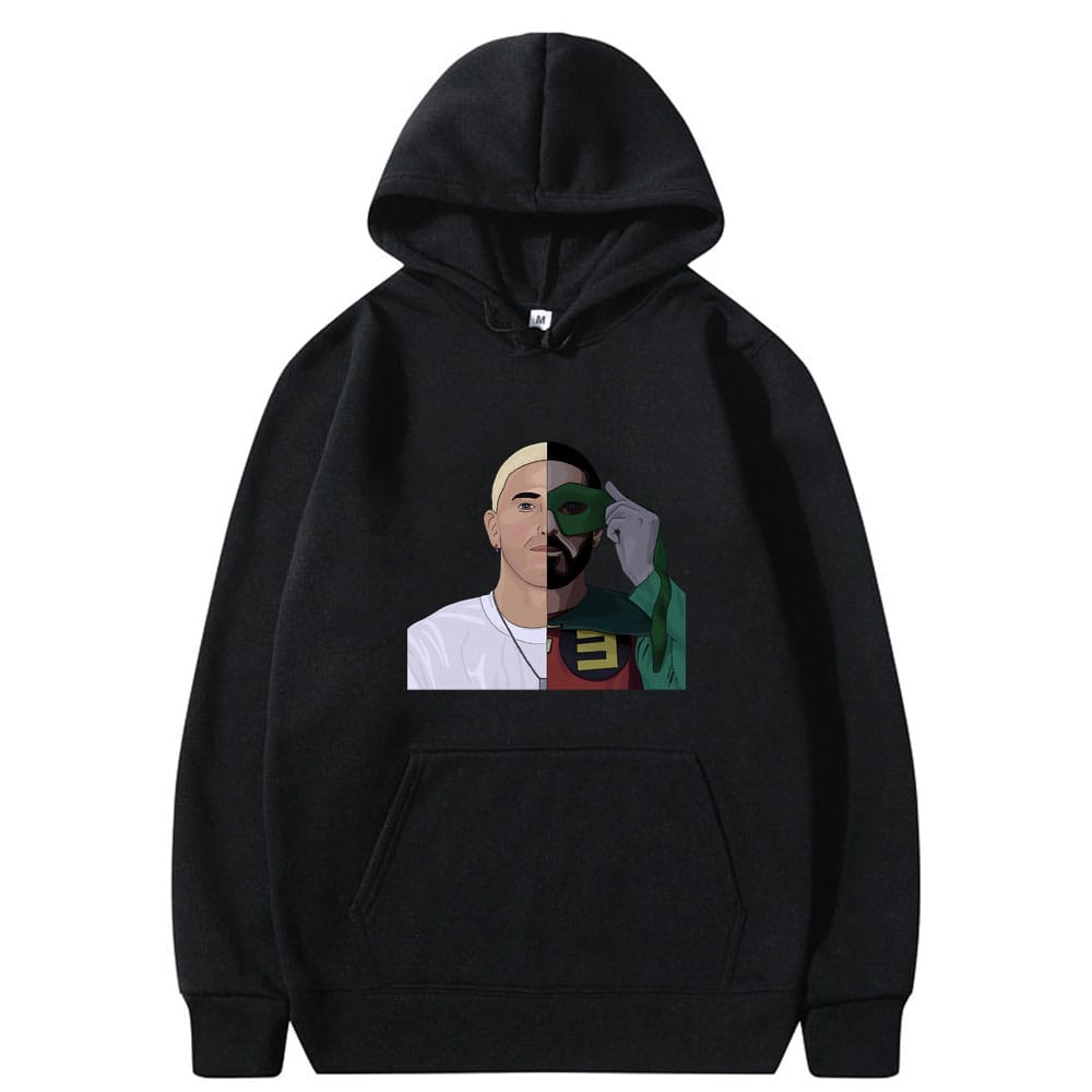 Rapper Eminem Slim Shady Houdini Hoodie Men Women Hip Hop Fashion Pullover Male Oversized Fleece Cotton Hoodies Men's Streetwear