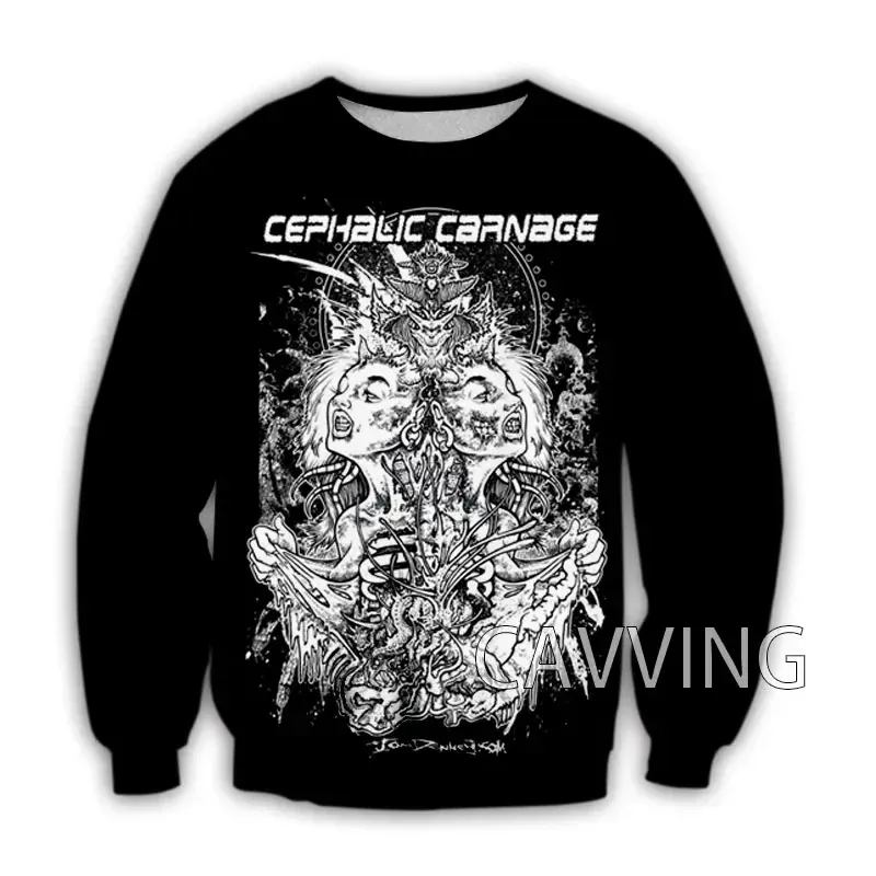 New Fashion Women/Men's 3D Print  CEPHALIC CARNAGE  Rock Crewneck Sweatshirts Harajuku Styles Tops Long Sleeve Sweatshirts