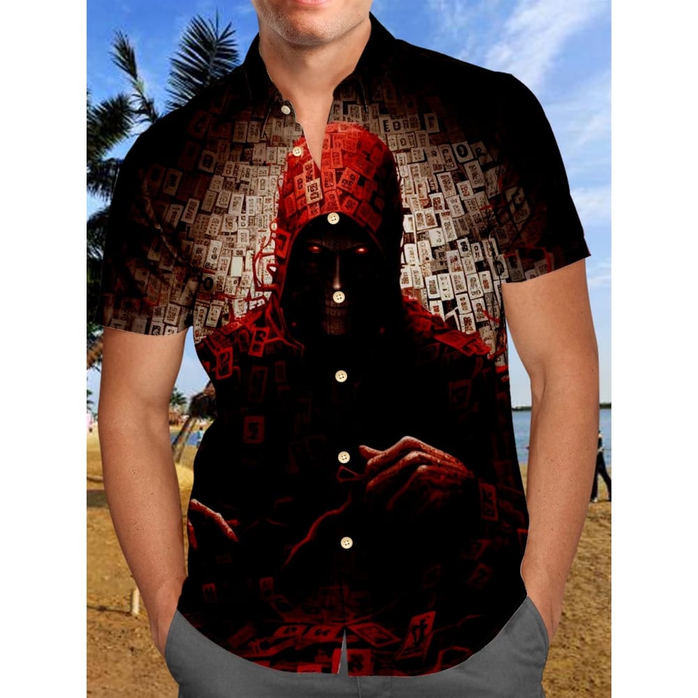 Men's Casual Shirt Hawaiian Shirt Men Summer 3d Print Casual Short Sleeved Shirt For Men Clothing Breathable Shirts