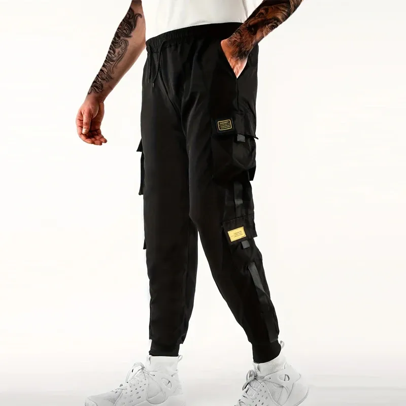 Pants for men's workwear, Korean version, new oversized loose men's multi-piece casual pants, slim fit, Harun men's pants, long