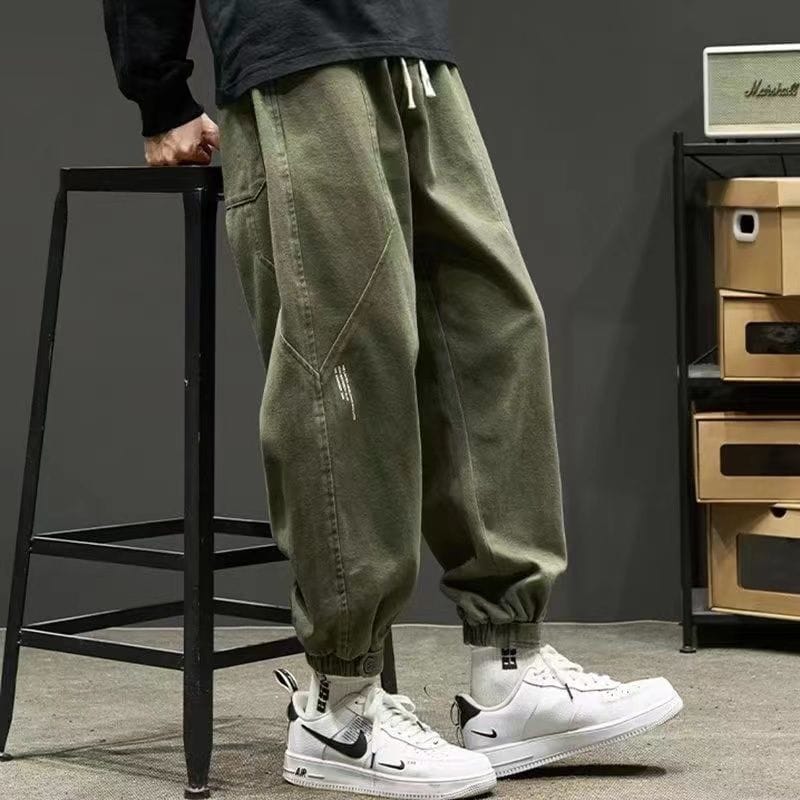 Workwear Pants Men's Spring Autumn Japanese  Loose Vintage trousers joggers men Men's Fashion Sports Pants