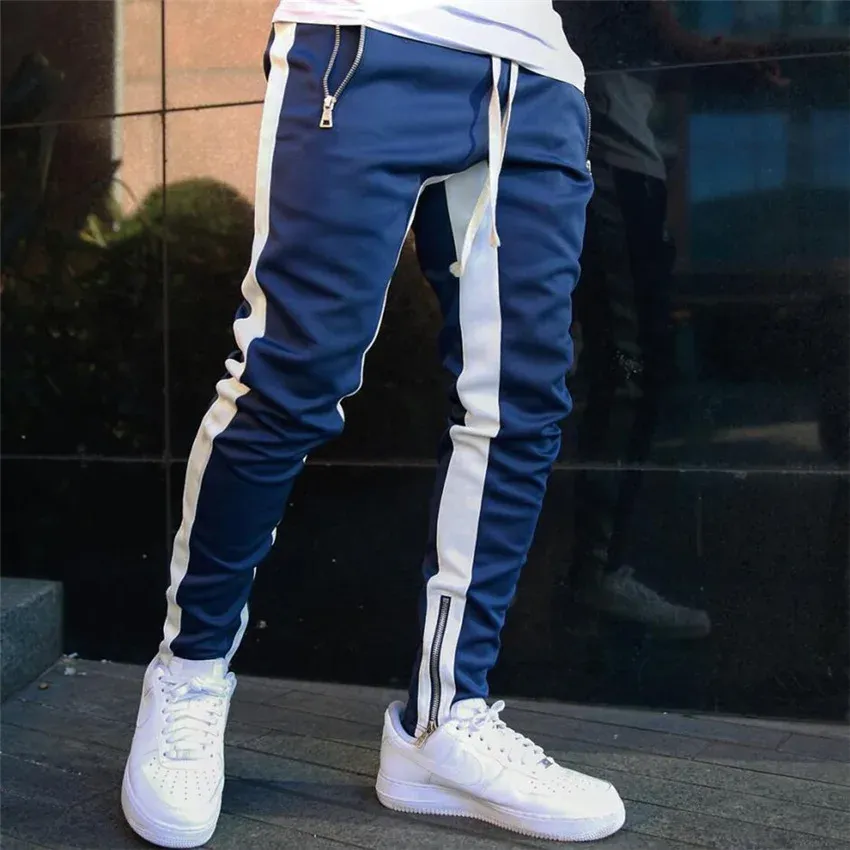 2024 Spring New Men's Fashion Leisure Sports and Fitness Pants Fashion Hip Hop Jogging Pants Streetwear Elastic Sports Pants