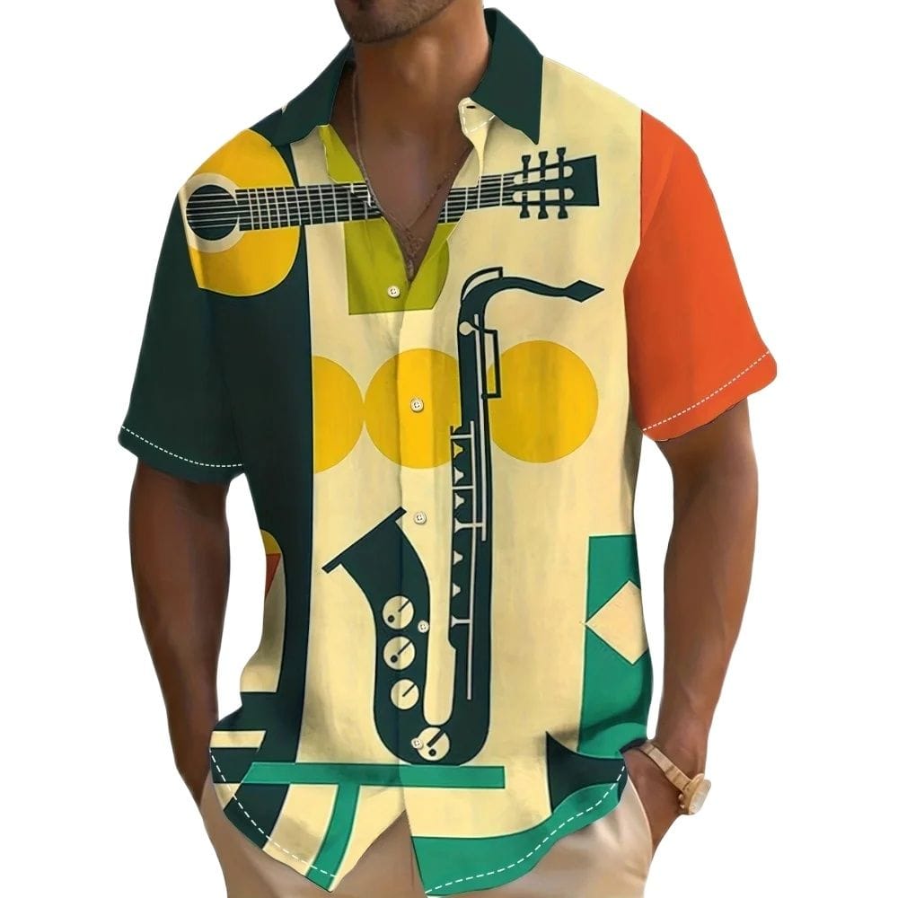 Men's Casual Shirt Hawaiian Shirt Men Summer 3d Print Casual Short Sleeved Shirt For Men Clothing Breathable Shirts