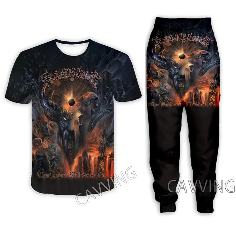 Satan's Host  Rock  3D Print Casual T-shirt + Pants Jogging Pants Trousers Suit Clothes Women/ Men's  Sets Suit Clothes