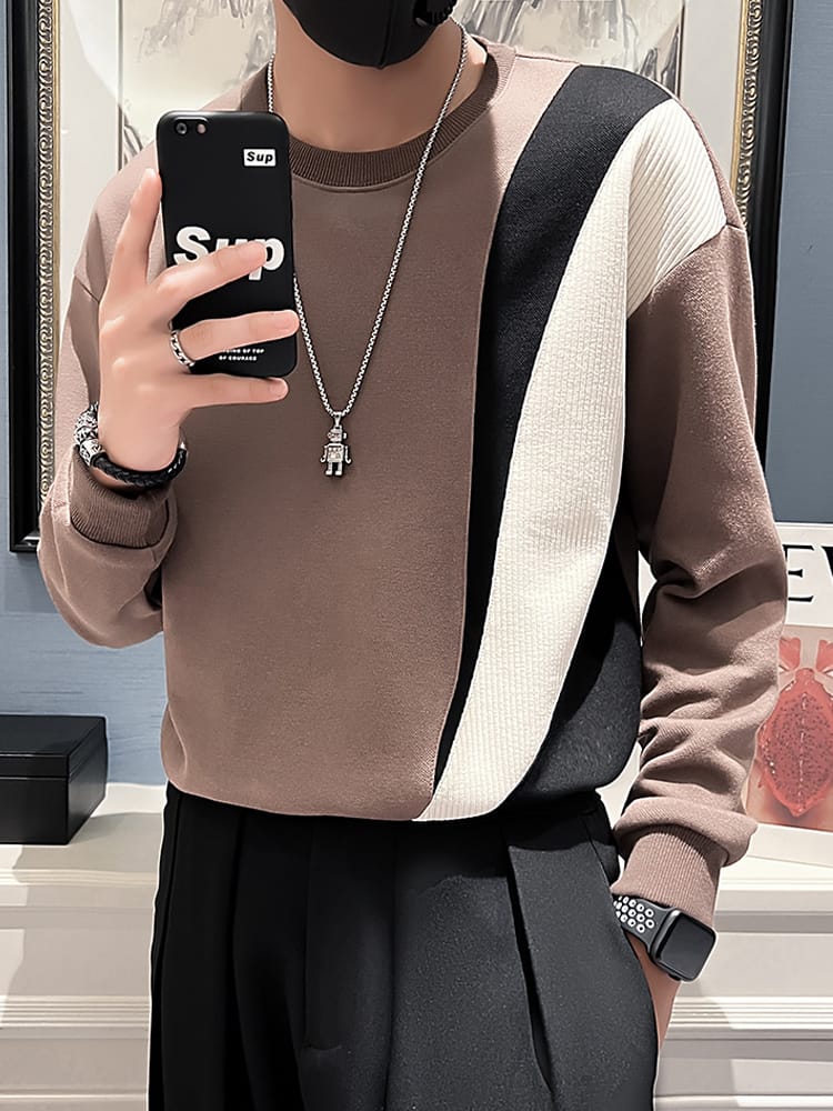 Spring Autumn Men's Sweatshirts Korean Fashion Streetwear Sweatshirts Male Casual Men Clothing Trend Jogger Men 2023 D55
