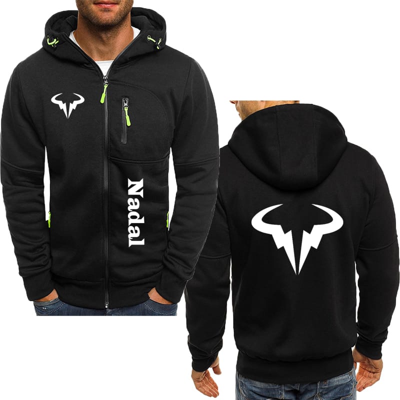 2024 Fashion men's hoodie Rafael Nadal print comfortable hoodie High quality Fleece cotton autumn men's hooded jacket sweatshirt