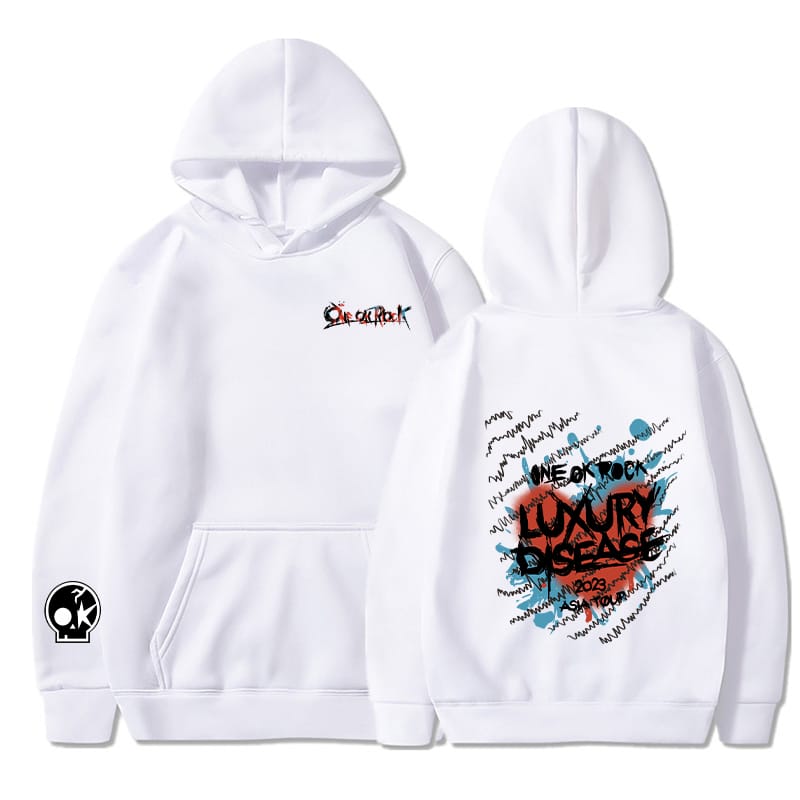 One Ok Rock Men's Fashionable and Trendy Sportswear Harajuku Women's Long Sleeved Casual Pullover Street Clothing Hoodies