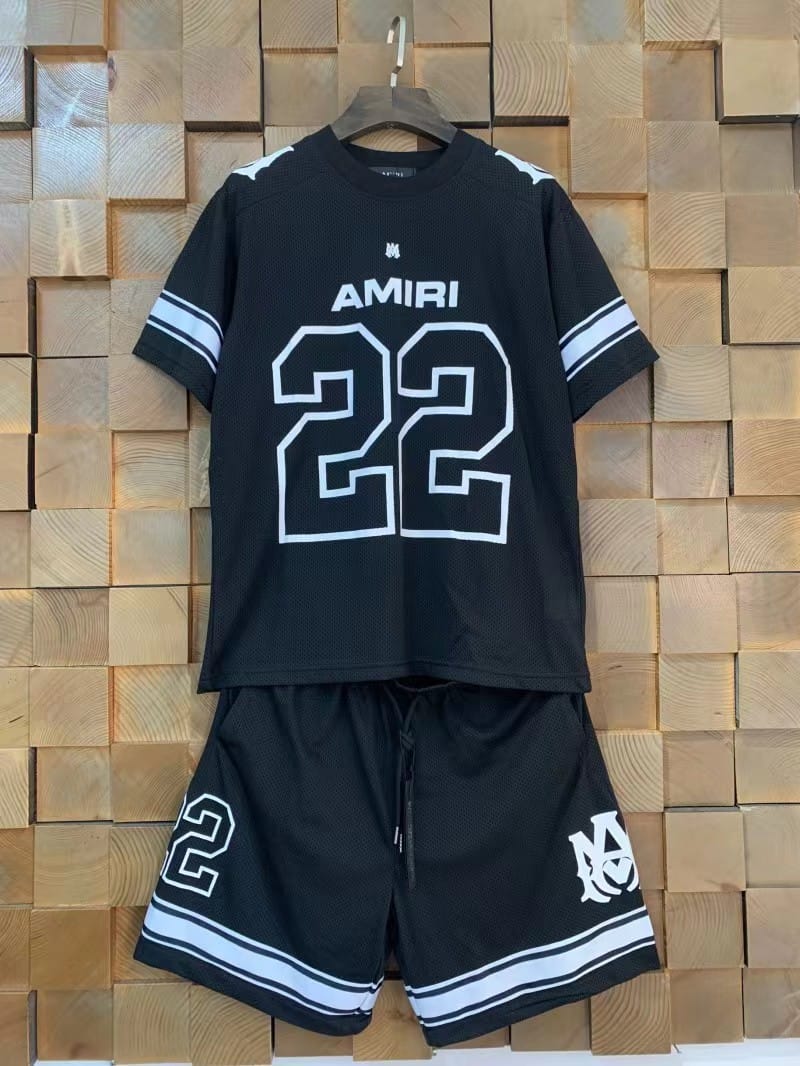 2024 Summer New American Fashion Brand Men's and Women's Couple Wear Large Size Loose Pullover Short Sleeve Shorts Teen Tee