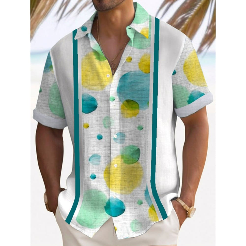 Men's Casual Shirt Hawaiian Shirt Men Summer 3d Print Casual Short Sleeved Shirt For Men Clothing Breathable Shirts