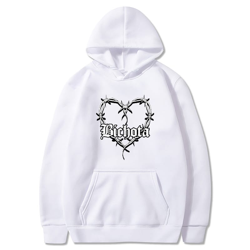 Bichota Men's and Women's Hooded Sweatshirt Fashion Trend Casual Long Sleeved Sweatshirt Harajuku Street Clothing Hoodies