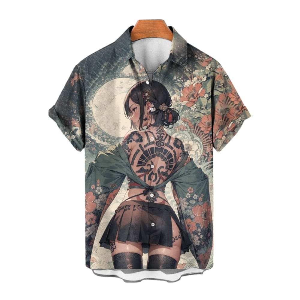 Men's Casual Shirt Hawaiian Shirt Men Summer 3d Print Casual Short Sleeved Shirt For Men Clothing Breathable Shirts