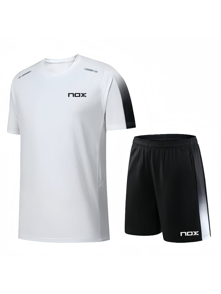 Nox Padel T-shirt Shorts Set Men's Summer Tennis Wear Running Basketball Training Wear Short Sleeve Top Breathable And Loose
