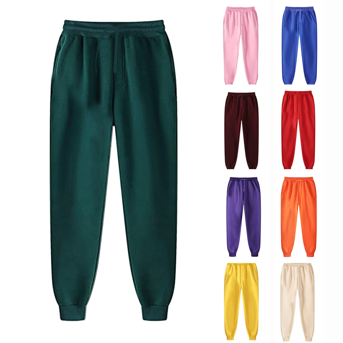 Men's Sports Pants Jogger Fitness Trousers Fleece Casual Sweatpants Women Loose Couple Outdoor Elastic Drawstring Long Pants