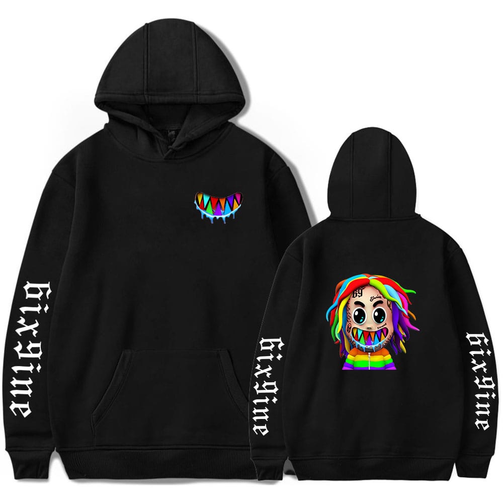 6ix9ine Hoodie Men's Hoodies 2020 New Album GOOBA Hoodie Long Sleeve Sweatshirts Women Hip Hop Rap Streetwear Tekashi69 Clothes