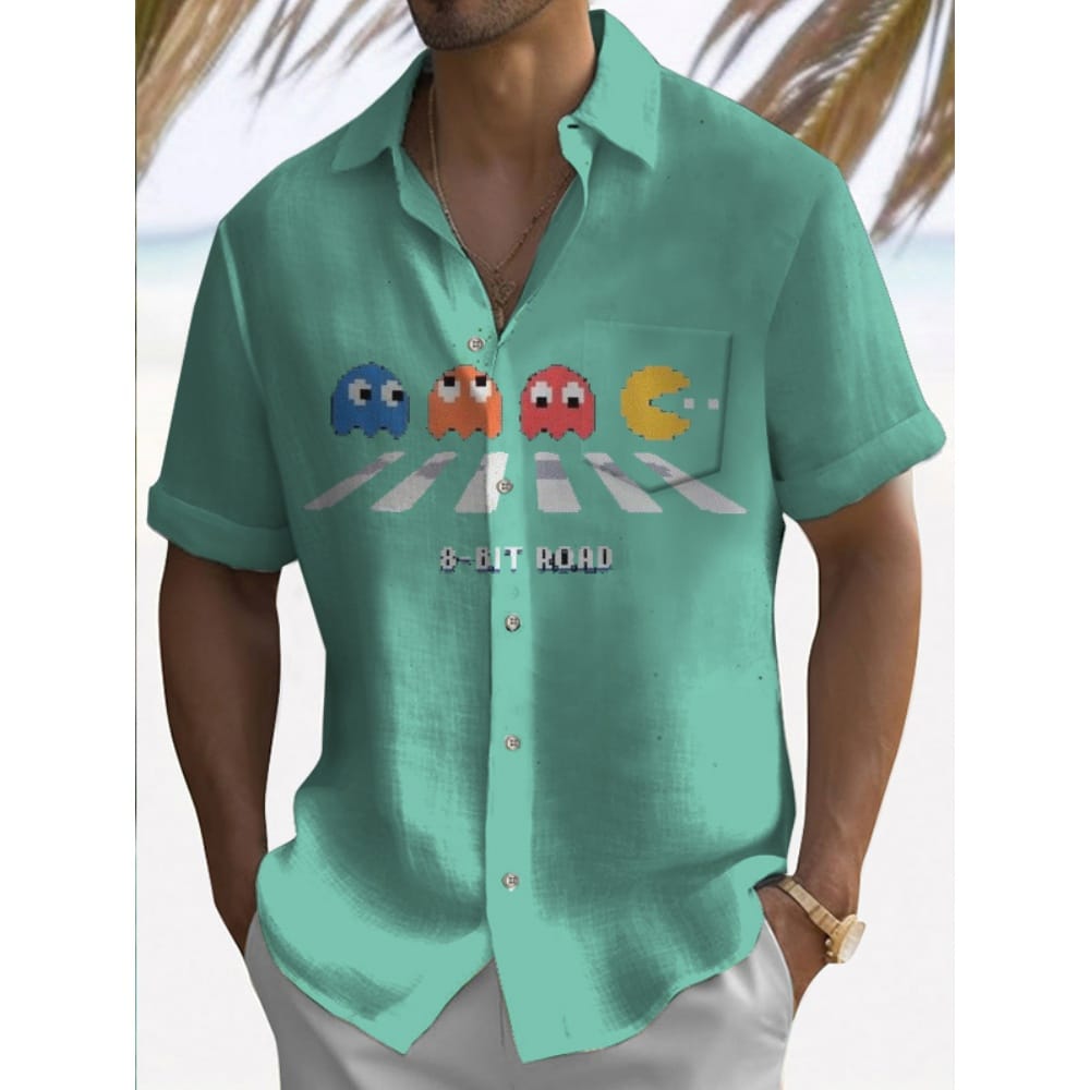 Men's Casual Shirt Hawaiian Shirt Men Summer 3d Print Casual Short Sleeved Shirt For Men Clothing Breathable Shirts
