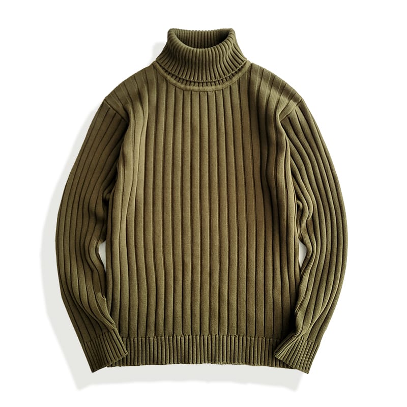 Men's Turtleneck Sweater Regualr Fit Smart Business Fashion Autumn Winter Knitted Pullover