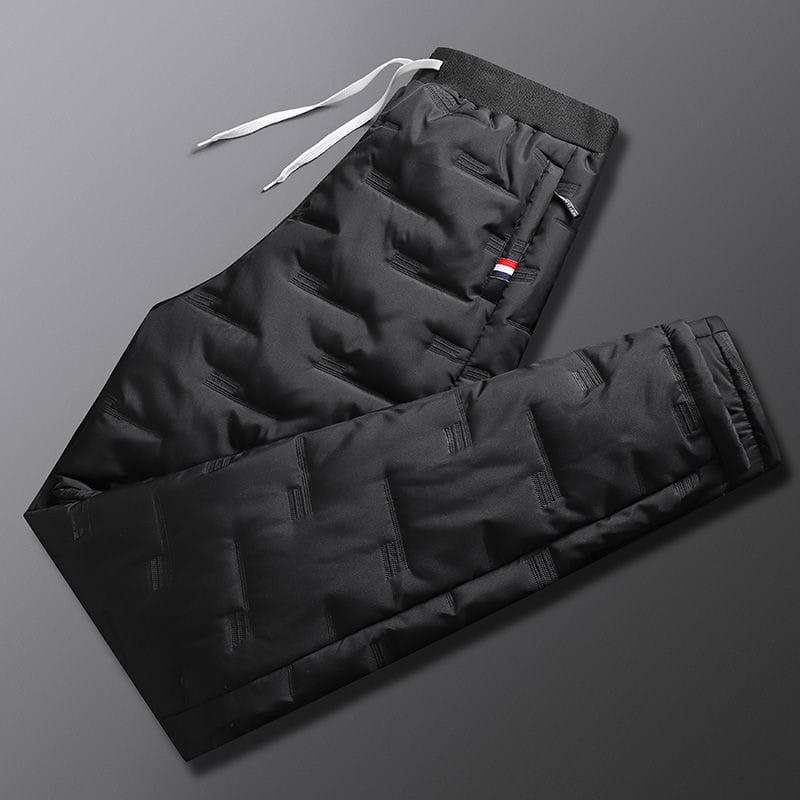 2024 Autumn Winter New Fashion Solid Color Thick Warm Cotton Pants Men's Casual Loose Comfortable High Quality Plus-Size Pants
