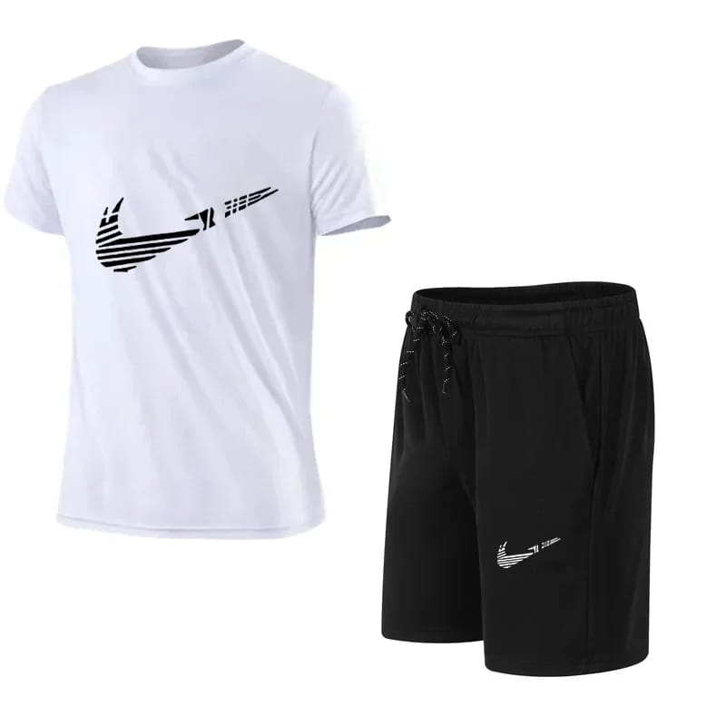 2024 Summer Fashion Men's Tracksuit T-shirt Shorts Set Leisure Short Sleeve Set Jogging Gym Suit Brand Clothing
