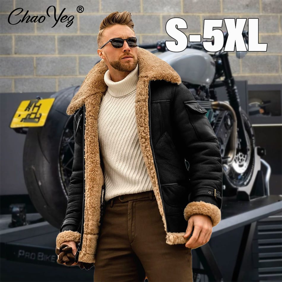2024 Men's Windbreaker Jackets Coat Winter Warm Thick Fleece Bomber Jackets Casual Male Long Sleeve Outwear Men Clothes 5XL