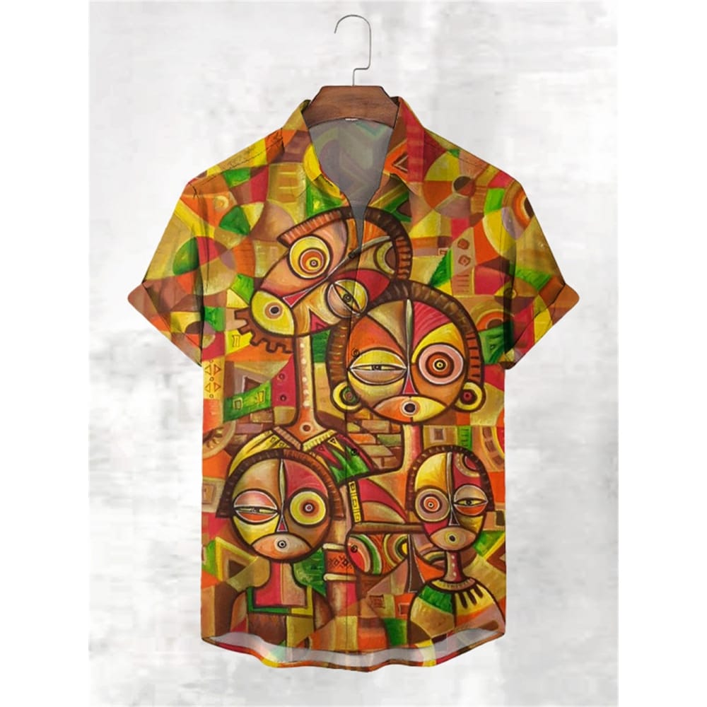 Men's Casual Shirt Hawaiian Shirt Men Summer 3d Print Casual Short Sleeved Shirt For Men Clothing Breathable Shirts