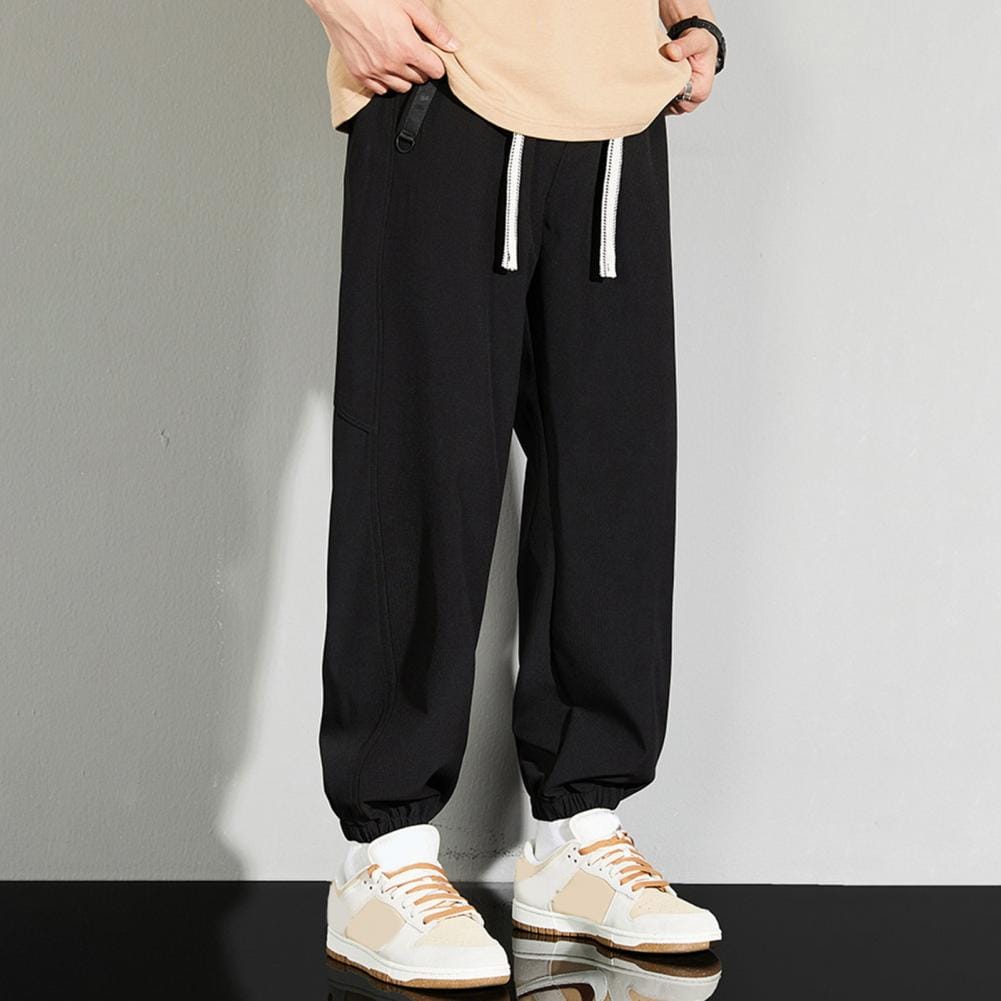 Summer 2024 Men's Pants Ice Silk Thin Pants Refreshing And Breathable Sweatpants Fold Easily And Feel Comfortable For Casual