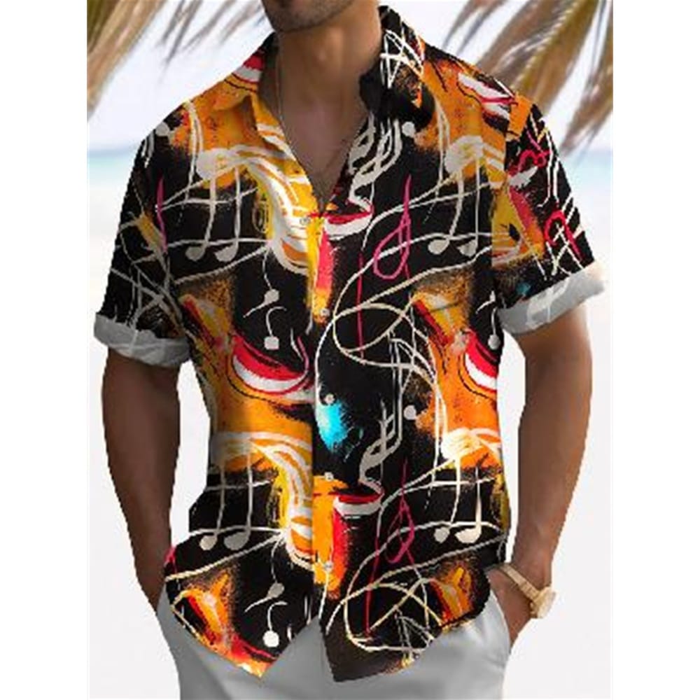 Men's Shirt Summer Casual Fashion Short Sleeved Shirt For Men Loose Breathable Hawaiian Shirt Man Casual Men's Clothing Top