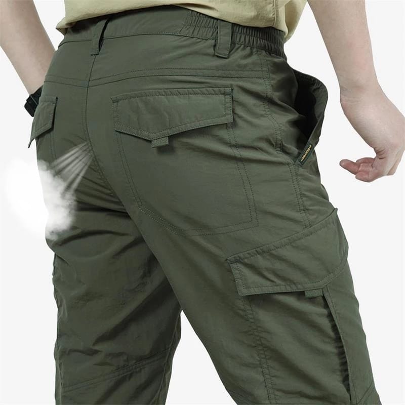 Summer Men's Lightweight Tactical Pants Breathable Casual Army Military Long Trousers Male Waterproof Quick Dry Cargo Pants
